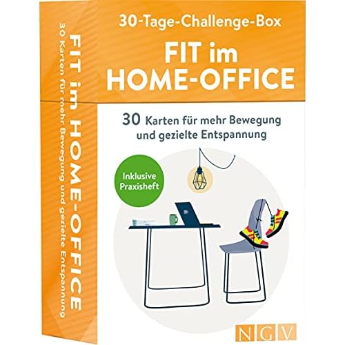 Fit im Home-Office. 30-Tage-Challenge-Box: 30 Karten für mehr Bewegung und gezielte Entspannung. Die Geschenkidee für alle, die im Home-Office arbeiten