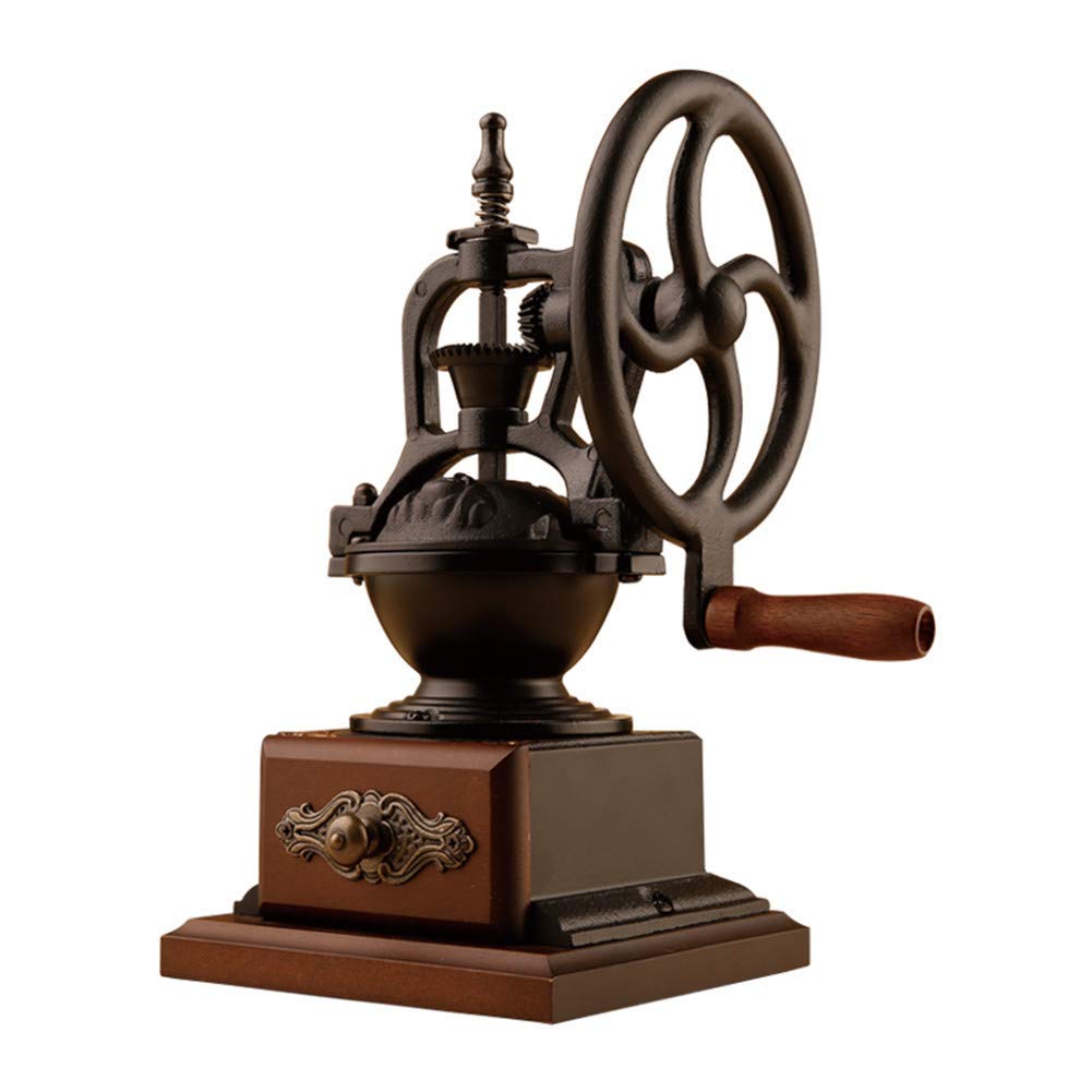 Moulin à café manuel en bois et céramique style vintage pour arômes préservés