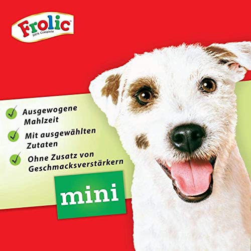 Frolic Hundefutter - Trockenfutter für kleine Hunde mit Rind, Karotten und Reis - Leckere saftige Ringos - Beutel (6 x 1kg)
