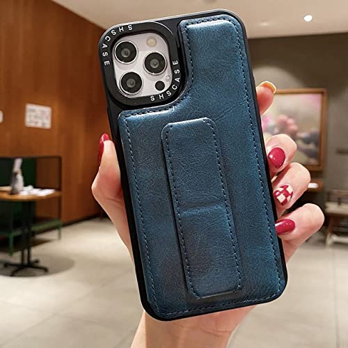 Étui en cuir iPhone 13 Pro évitez les chutes de smartphone grâce à la dragonne