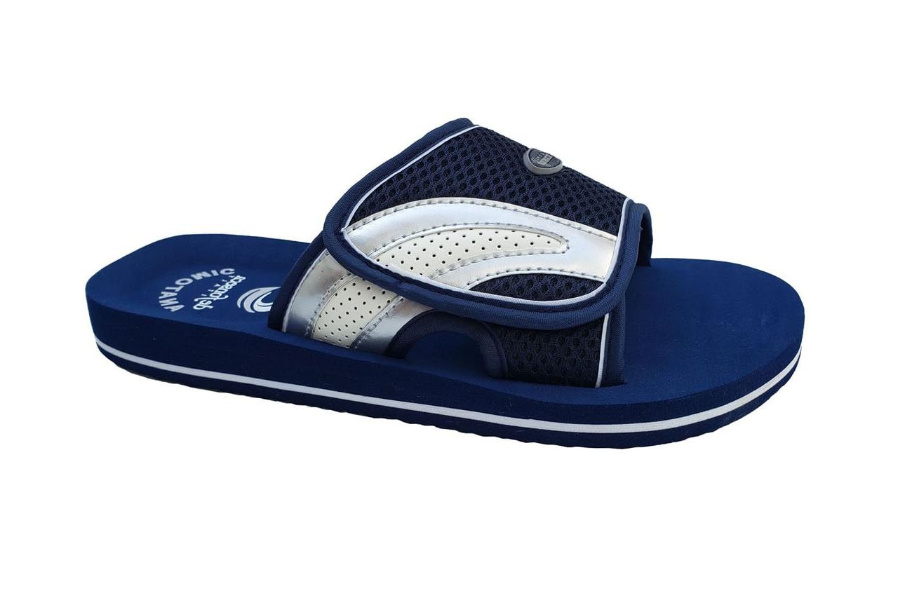de fonseca Ciabatte Uomo estive da spiaggia leggere con Fascia a Strappo regolabile suola anatomica Antiscivolo
