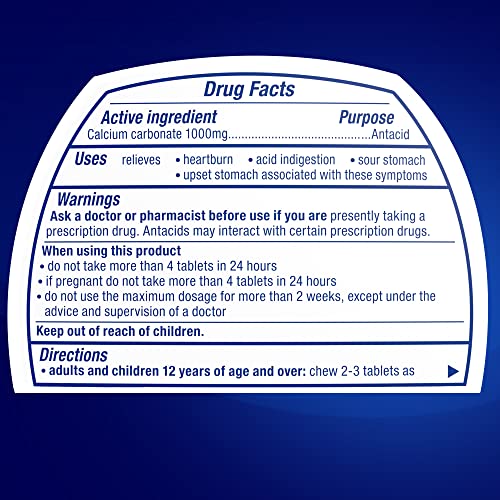 TUMS Chewy Bites Ultra Strength Antacid Tablets for Chewable Heartburn