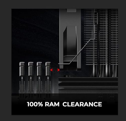 ID-COOLING SE-214-XT PLUS CPU Cooler 4 Heat Pipes, Single Tower with 2x120mm Fans in a Push-pull Configuration, Noninterference with RAM, Compatible with LGA1700/1851/1200/115X and AMD AM5/AM4 Sockets 2