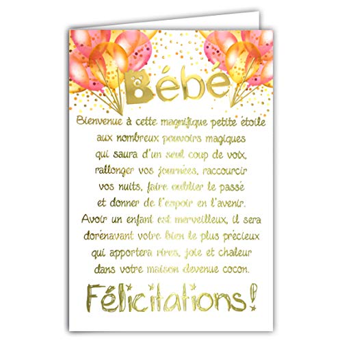 Carte Felicitations Naissance Fille A Vendre Picclick Fr