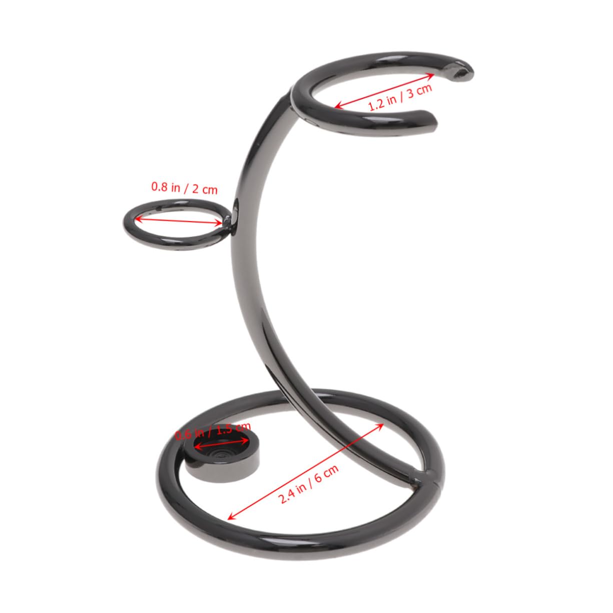 Baluue Shaving Beard Metal Tool Rack Razor Rack Wall Mount Razor Holder Storage Shave Brush Stand