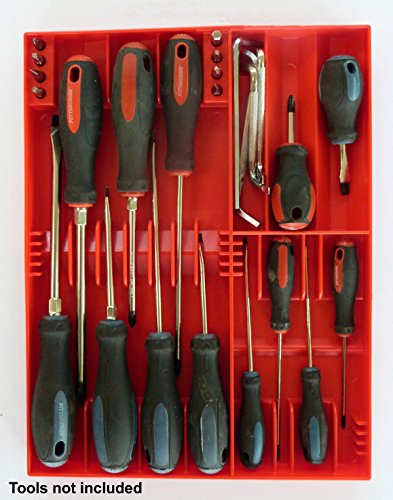Tool Sorter Screwdriver Organizer Red