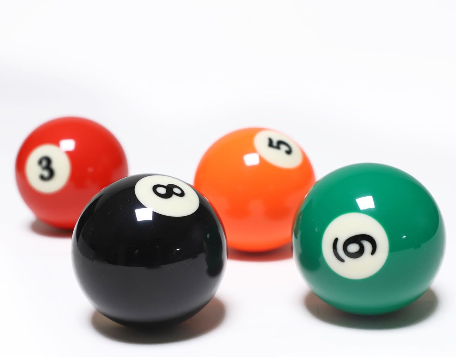 Billiard Balls Set 2-1/4" Regulation Size Pool Table Balls for Replacement (16 Resin Balls)
