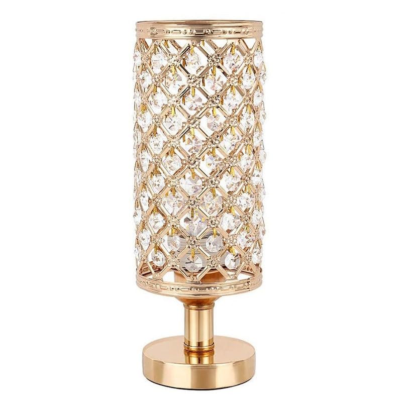 Lampka biurkowa Prosta kryształowa lampa stołowa do jadalni, sypialni, stolika nocnego Lampka nocna