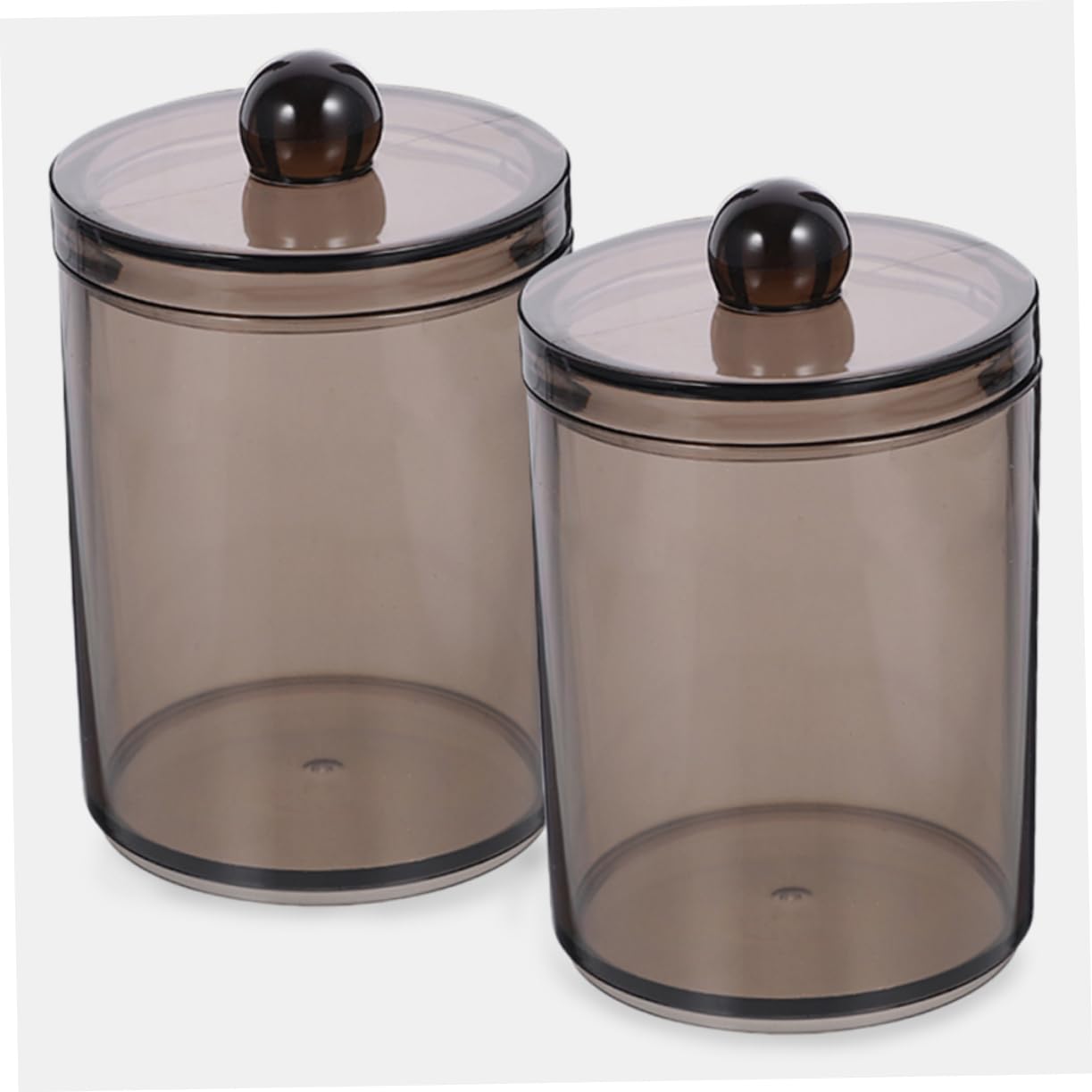 Ciieeo 4 Sets Wattepad-spender Tupferhalter Organizer Mit Deckel Badezimmer-vorratsglas Platzsparender Behälter 3 Stück * 4