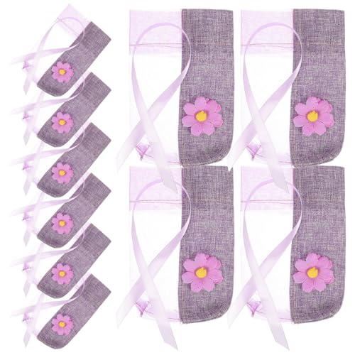 10 bolsas de organza para sachet aroma lavanda miniatura 1