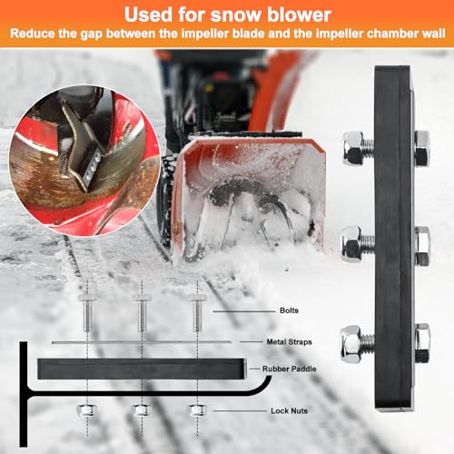 Cenipar 3/8\" SnowBlower Impeller Modification Kit-3-Blade Universal-for Modifies 2-Stage Machine, Improve Efficiency of The Snow Blower(3) - Thumbnail 4