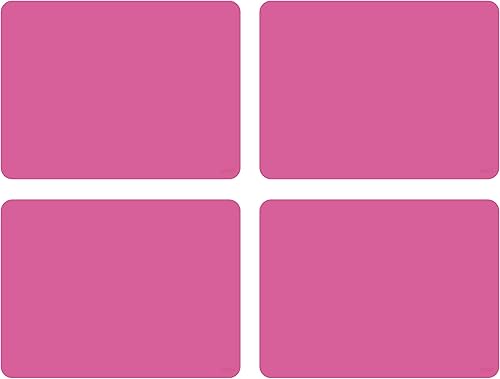 GASARÉ, Juego de 4 manteles individuales de silicona, antideslizantes, fáciles de limpiar, resistentes al calor, flexibles, 20% más gruesos, 16 x 12