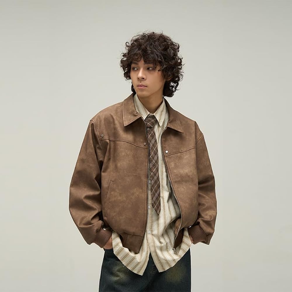 Amazon | [TYYRBMG] ジャケット メンズ 大きいサイズ アメカジ