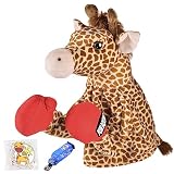 Animal Hand Puppets for Kids - Boxing Giraffe Hand Puppets Interactive Social Skills Plush Toy with