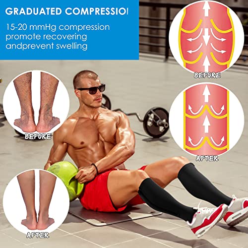 Image of cerpite Zipper Compression Socks, 2 Pairs 15-20 mmHg Closed Toe Compression Stockings for Men Women