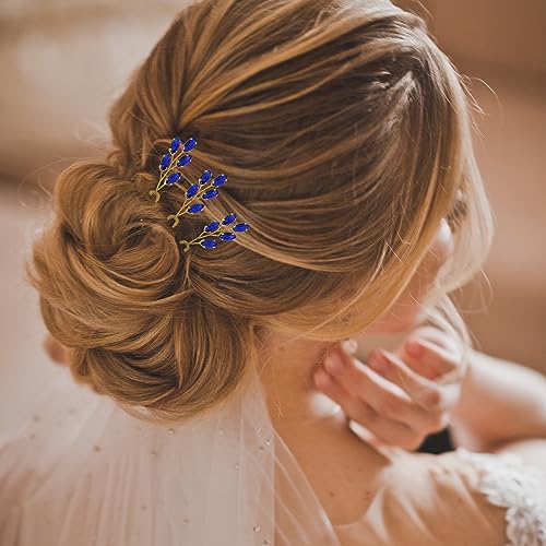 Grampos de cabelo de strass para casamento, 6 peças, acessórios de cabelo para noiva, madrinha, cris