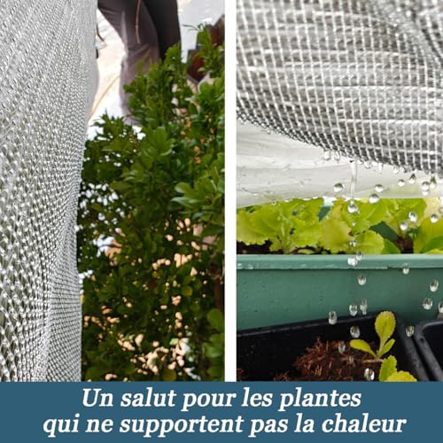 Filet ombrage jardin plante et protection solaire voiture 3x5m - 8