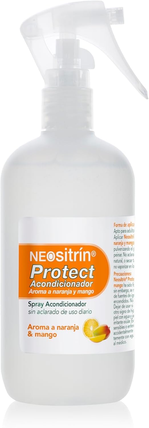 Neositrin, Protect Spray Acondicionador, Protección Diaria Contra Piojos, Desenreda sin Aclarado, Aroma Frutal, A partir de 1 Año, 200ml
