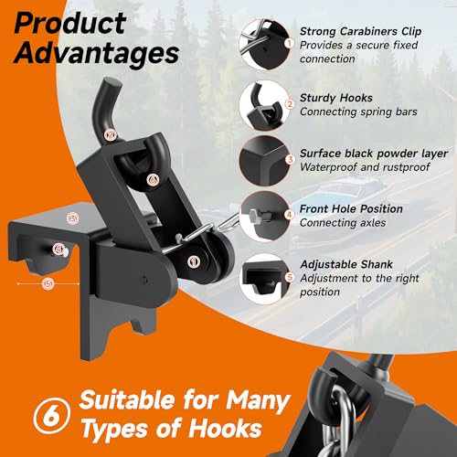 image for Youyikoo Heavy Duty Weight Distribution Hitch Hookup Brackets, Replace