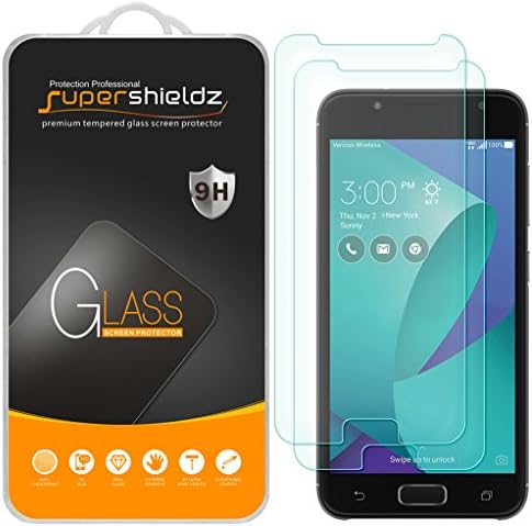 (2 Pack) Supershieldz Designed for Asus (ZenFone V Live) Tempered Glass Screen Protector, Anti Scratch, Bubble Free
