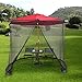 Produktbild MIEMIE Moskitonetz für Sonnenschirm, Outdoor Garden Moskitoabdeckung Patio Regenschirmabdeckung Moskitonetz Bildschirm Moskitonetz mit Reißverschlusstür für Outdoor Patio Camping Regenschirm