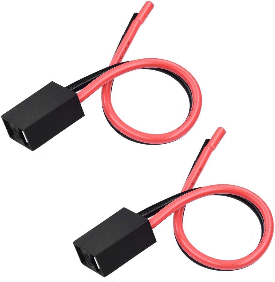 HUIQIAODS H7 Female Wire Connector Pigtail for LED Headlight Socket Wiring Harness Replacement Kit 2 Pack