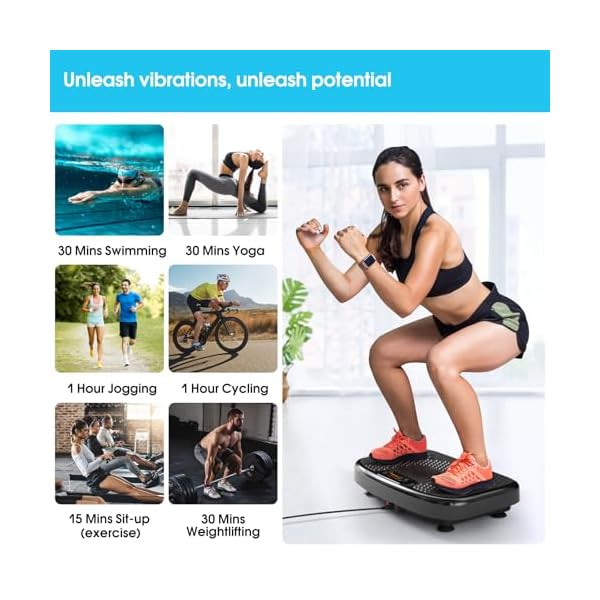   Vibration-Plate-Exercise-Machine-for-Lymphatic-Drainage-Weight-LossSoftGym-Power-Vibration-Plate-300-400-Lbs-Capacity-Full-Whole-Body-Workout-Vibration-PlatformWaver-Vibration-Plate-for-Home-Fitness