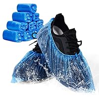 Flintronic Schuhüberzieher Einweg, PE Schuhuberzieh, 40 Stück (20 Paar), Einweg Schuhüberzug, Rutschfest und Wasserdicht, um Schuhe/Fußböden/Teppiche Sauber und Ordentlich zu Halten