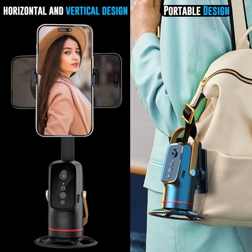 Image of WeCool G2 AFT Ai Auto Face Tracking Tripod Motion Sensor with 360 Rotation, 2200mAh Battery, AI Intelligent Lens, 1.8m Tripod Mount Support for Android, iPhone, and Ring Light Compatibility