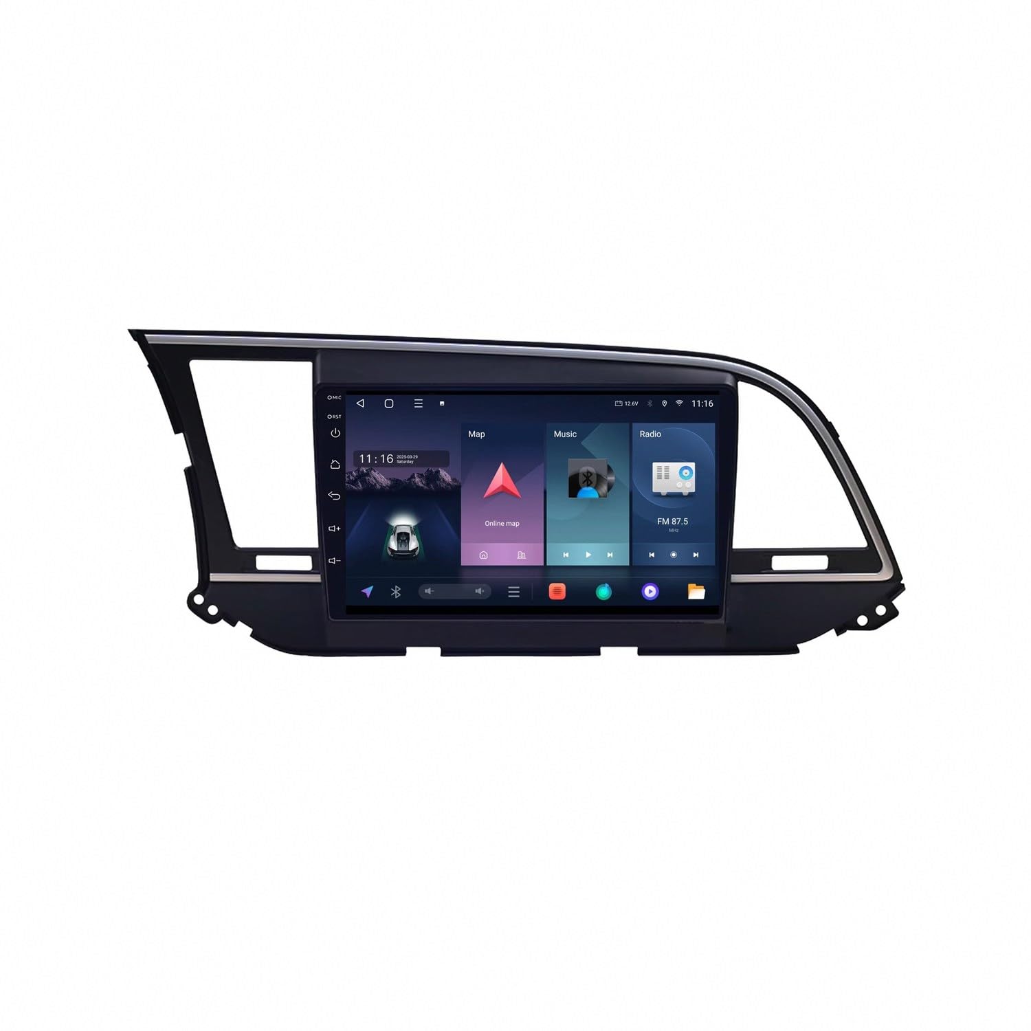 Radio de coche para Hyundai Elantra 6 con navegación GPS ideal para tus viajes en familia 8