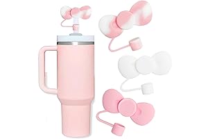 Cute Straw Cover Topper for Stanley Cup with Hello Kitty Design