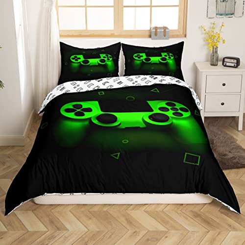 Jogo de cama Gamer para meninos de solteiro, capa de edredom para jogos infantil adolescentes mascul