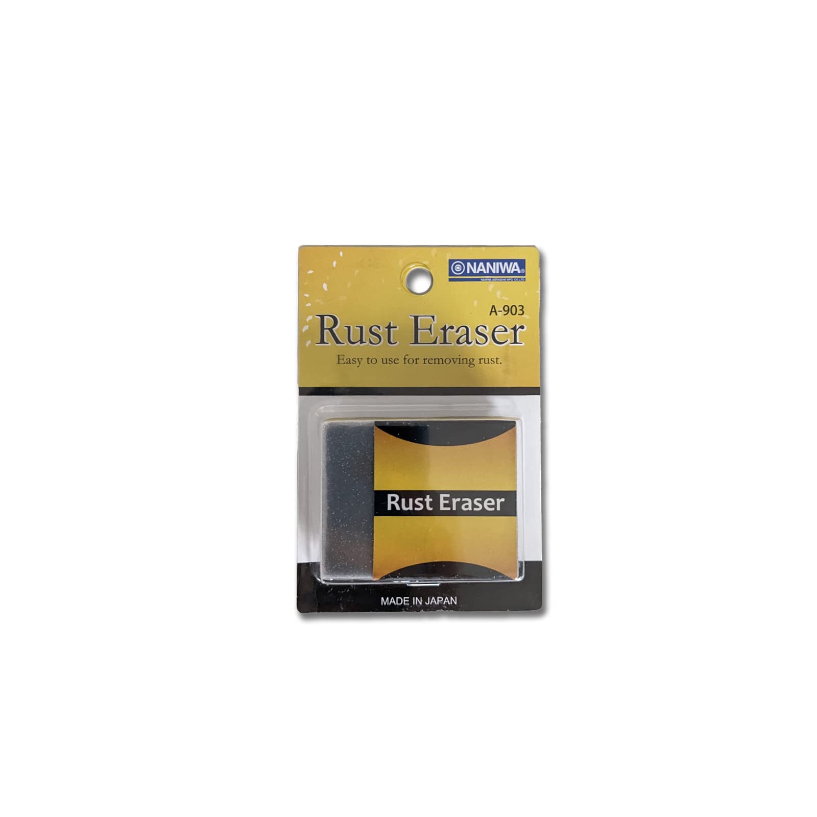 Sanelli Ambrogio, Naniwa Rust Eraser, Ideal for Removing Oxidation Traces from Knives and Sharpening Stones, Made in Japan, Black