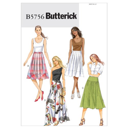 BUTTERICK PATTERNS B5756 Misse Skirt, Size B5 (8-10-12-14-16)