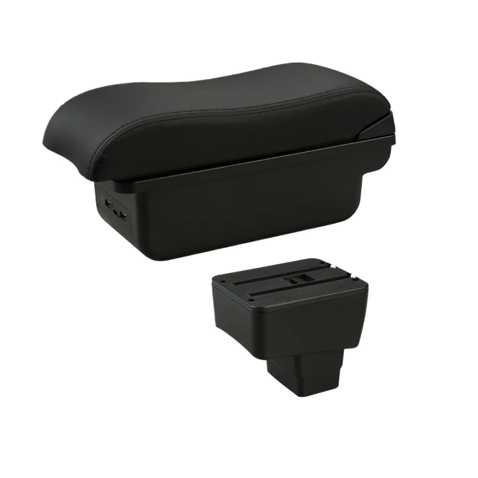 Umdjju C2 Black Line Usb For Mazda For Cx-3 Armrest Box Retrofit Car Auto Storage Dedicated Accessories Car Centre Console Armrest Box(C2 Black Line Usb)