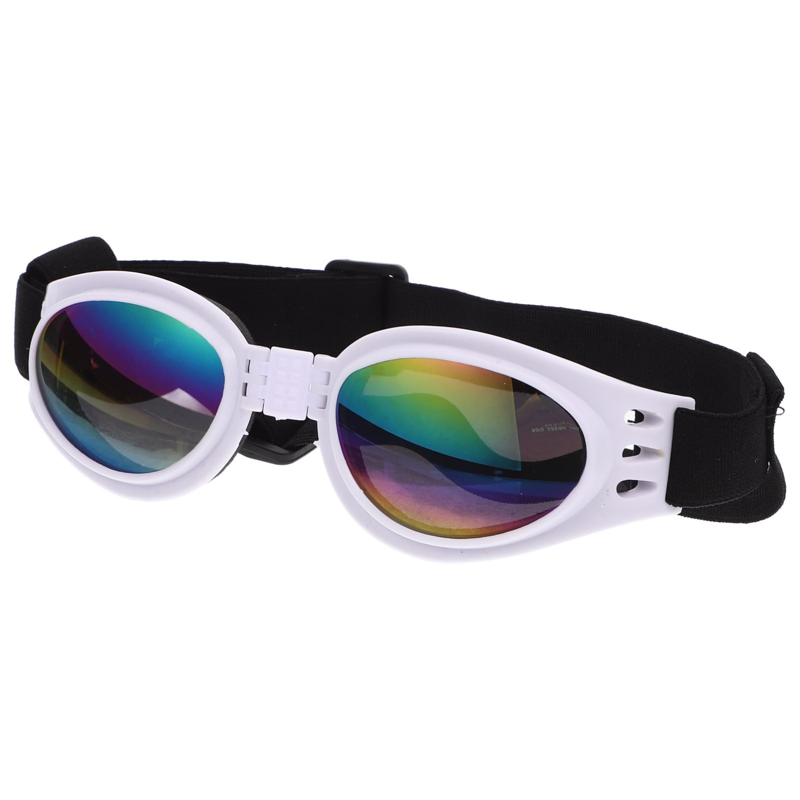POPETPOP Dog Sunglasses Glasses Dog Goggles Small Breed Puppy Sunglasses Uv Protection Pet Eye Folding Eyewear with Elastic Strap for Pet Cats Dogs Halloween Party Costume Photo Prop