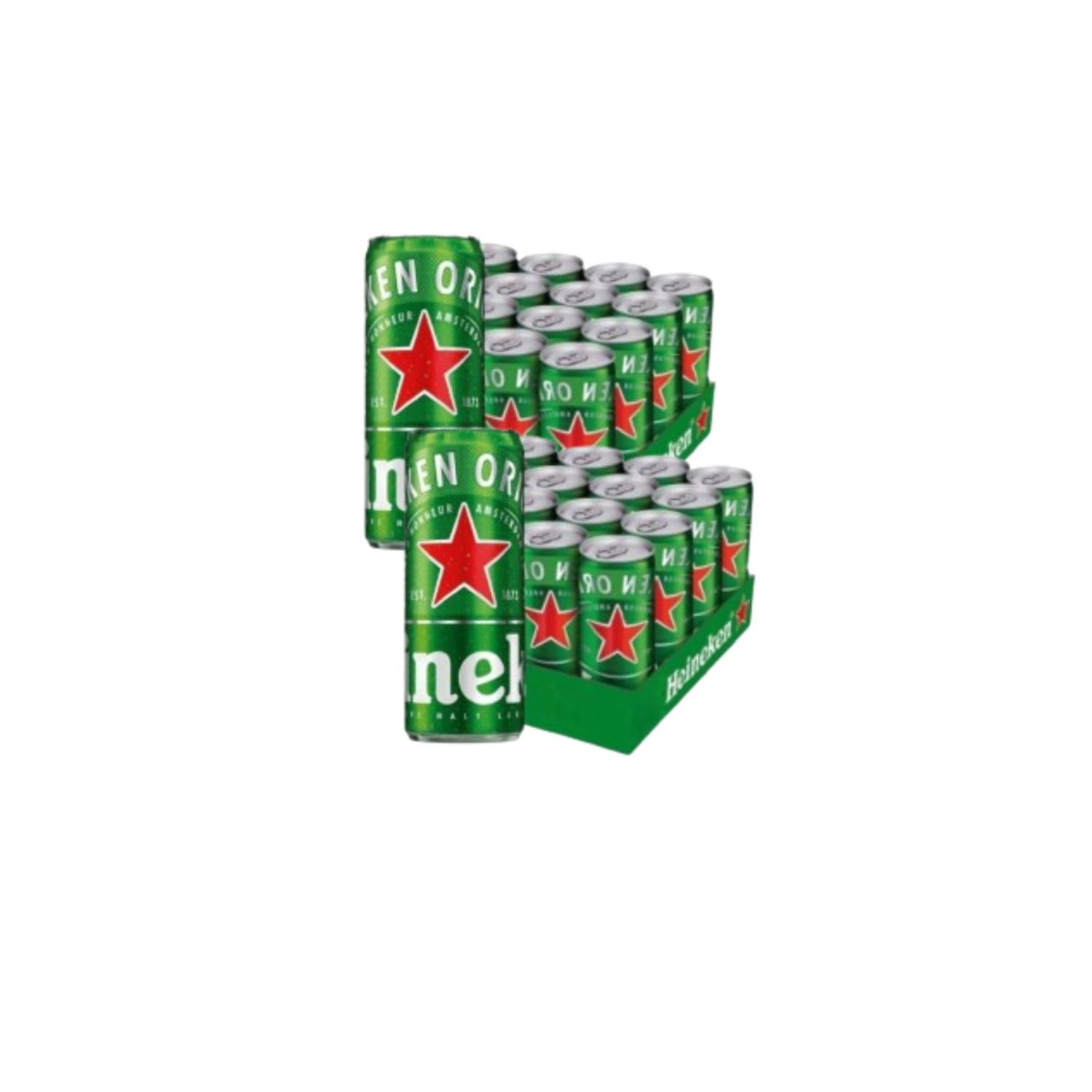 UBOON - Cerveza Lager Pack Lata, 24x 50cl Suave Sabor, Refrescante y con Espuma Firme + ¡Incluye Dos Cacahuete frito mezcla Mercadona de Regalo