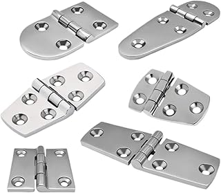 VWKYFRF Heavy Stainless Steel Casting Hinge Flat Hinge Cabinet Doors for Windows Wooden Box Thickness