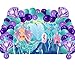 Mermaid Birthday Party Supplies Decorations, Mermaid Backdrop with Balloons Kit for Child's Birthday, Under The Sea Party Decorations, Photo Booth Backdrop