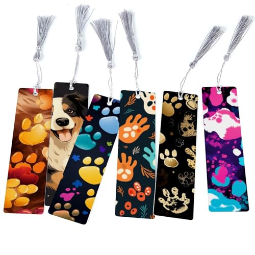 Marque-pages pattes de chien : cadeau idéal pour lecteur passionné