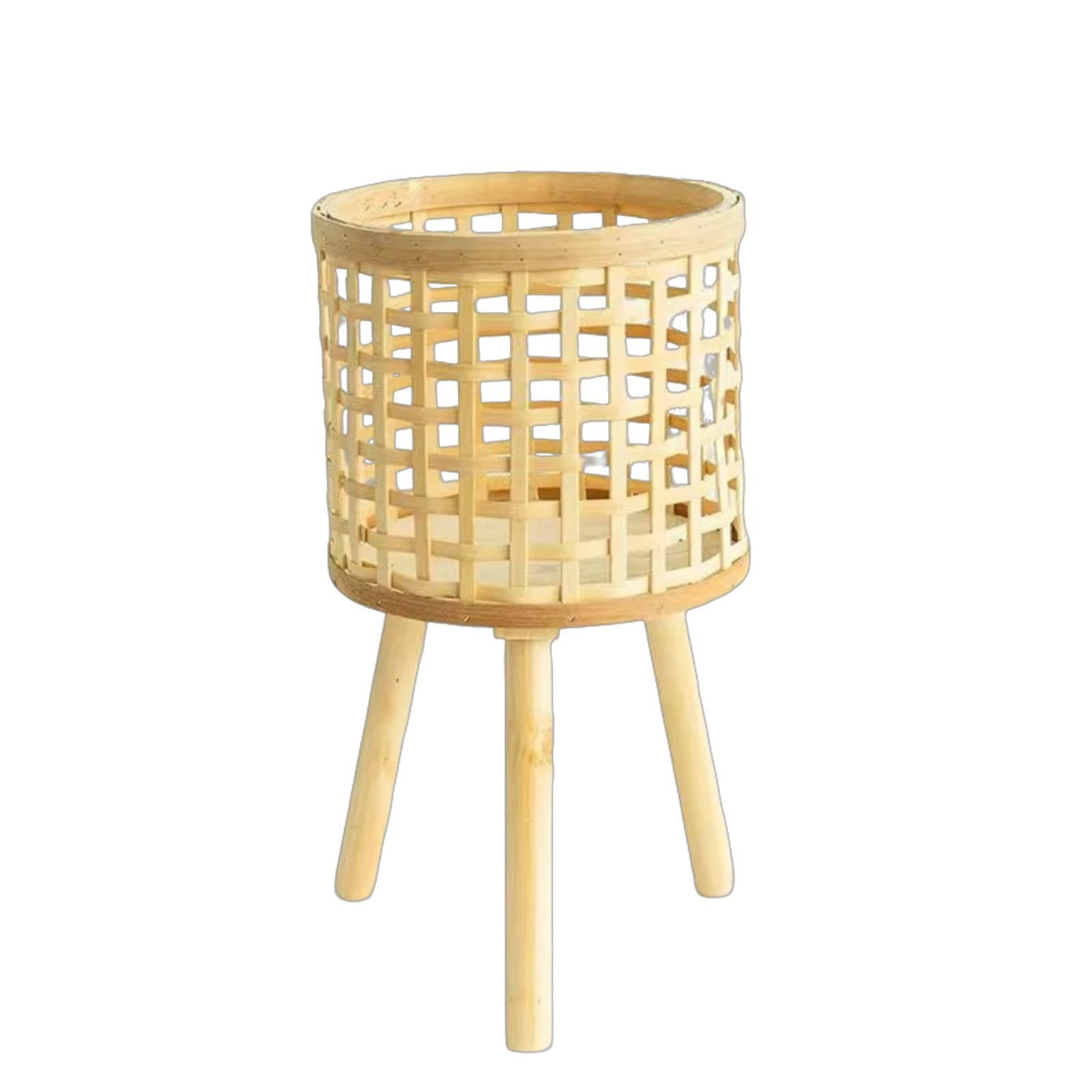 Support de plantes extérieur tissé grande capacité pour terrasse
