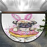 Leicht zu reinigen: Es kann mit einem Staubsauger gereinigt oder in der Maschine in kaltem Wasser mit einem milden Reinigungsmittel gewaschen werden, was Zeit und Mühe spart. Um die Haltbarkeit zu verbessern, bitte die Fußmatte nach dem Waschen an der Luft trocknen oder bei niedriger Temperatur trocknen.