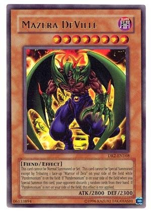 Amazon.com: YU-GI-OH! - Mazera DeVille (DR2-EN168) - Dark