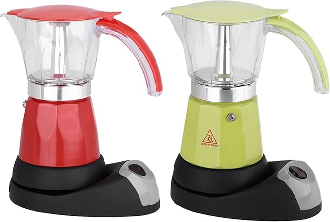 Cafetera Eléctrica de Espresso 300ml 6 Tazas con Recipiente Transparente miniatura 2