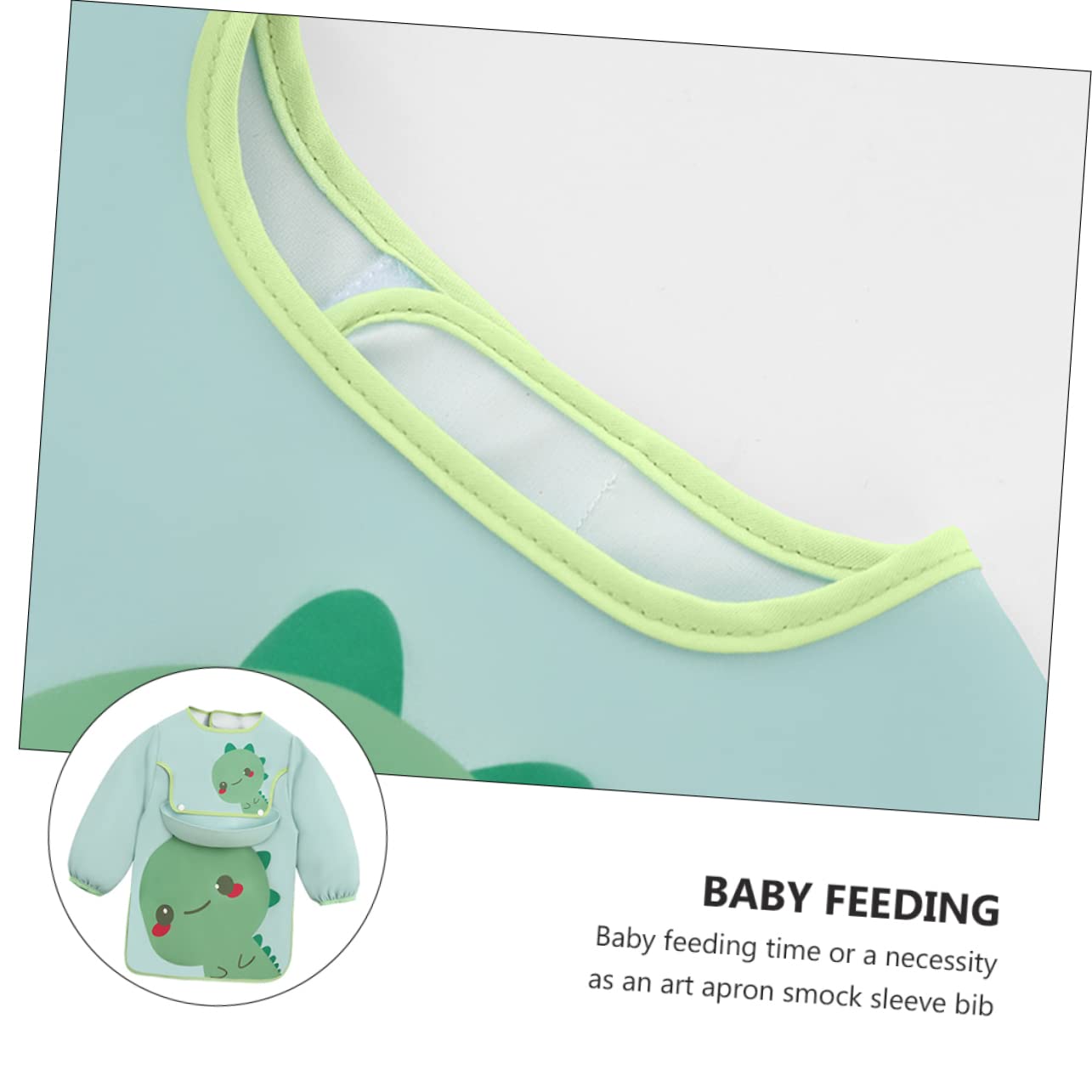 TOYANDONA Lätzchen malschürze kinder kinderschürze bibs Strapazierfähiger Kittel für Kleinkinder mit Latz Cartoon- -Schürzen Malkittel Säugling, der Schürze isst Polyester