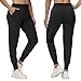 CAMPSNAIL Jogginghose Damen Sporthose Lang Freizeithose Weich Bequeme Trainingshose mit Elastischen Bund Sweatpants Leggings für Yoga Fitness (Schwarz L)