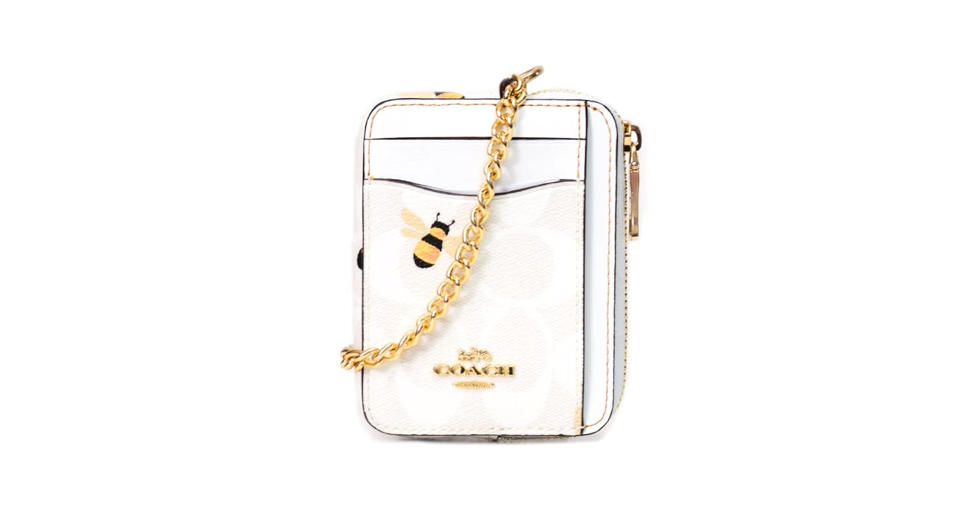 こーち フォーム COACH® Outlet | Zip Card Case In Signature Canvas With Coach