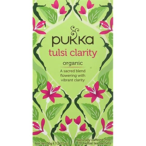 Pukka Organic Tulsi Clarity Herbal Tea with Three Holy Basils Cover