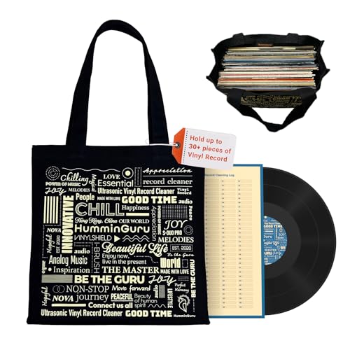 Bolsa para discos de vinilo HumminGuru que soluciona el transporte seguro de LP y portátiles