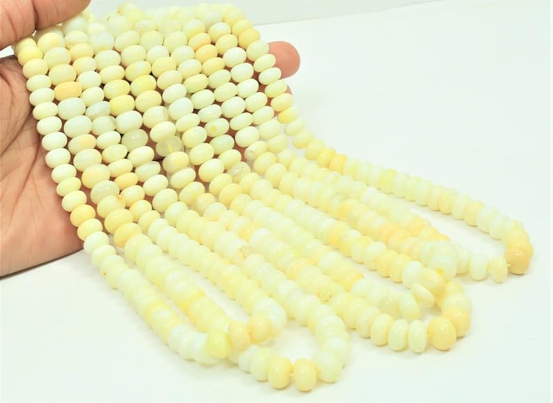 Opale jaune perles naturelles d'exception pour la création de colliers et bracelets de prestige